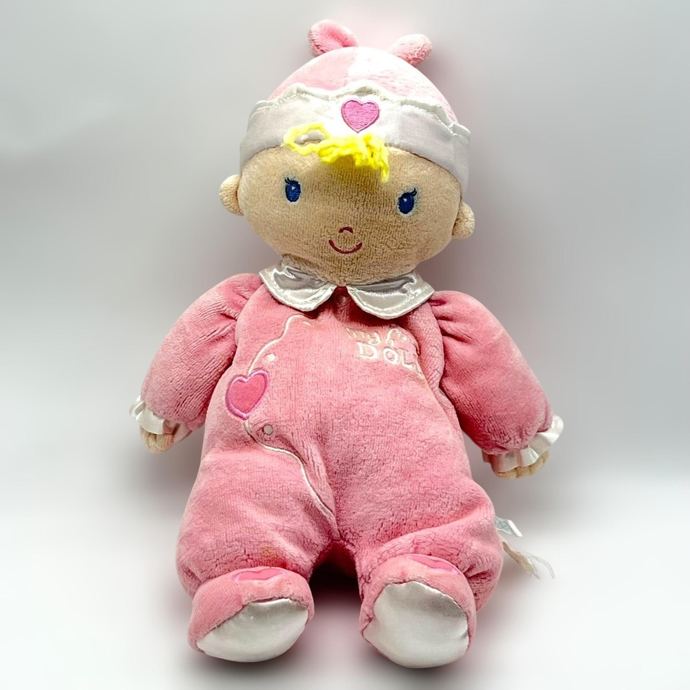 My First Doll Plush Koala Baby Plush 11" Soft Body Embroidered Hearts Yarn Hair - Picture 3 of 13